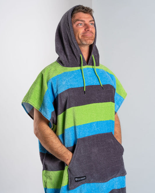 Striped - Changing Towel - Blue/Green