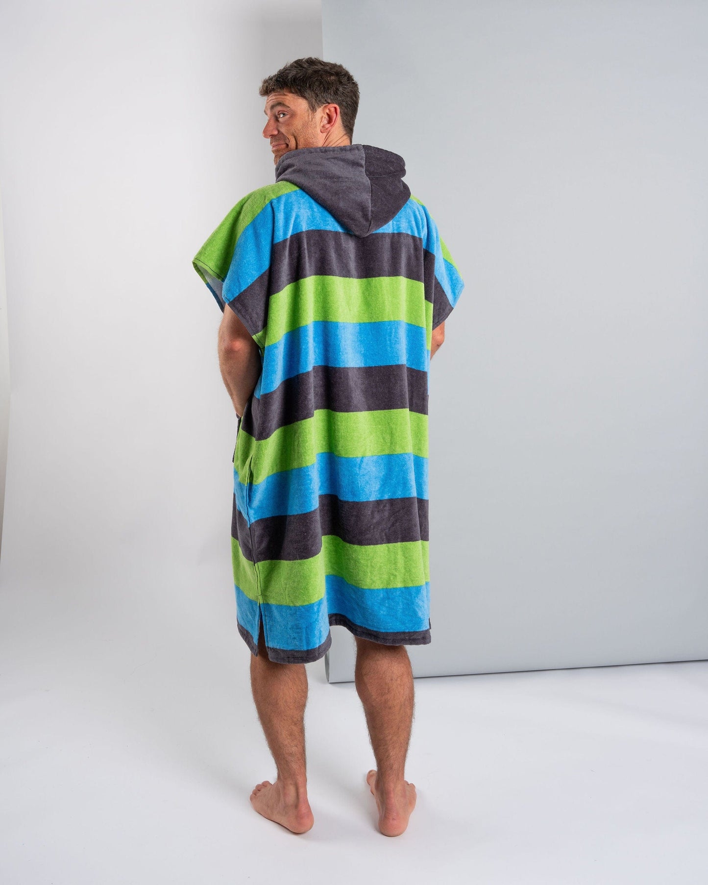 Striped - Changing Towel - Blue/Green