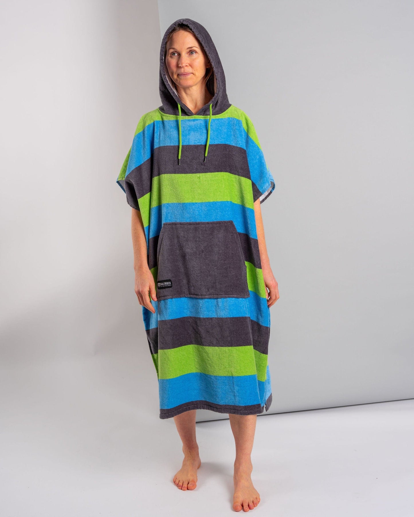 Striped - Changing Towel - Blue/Green