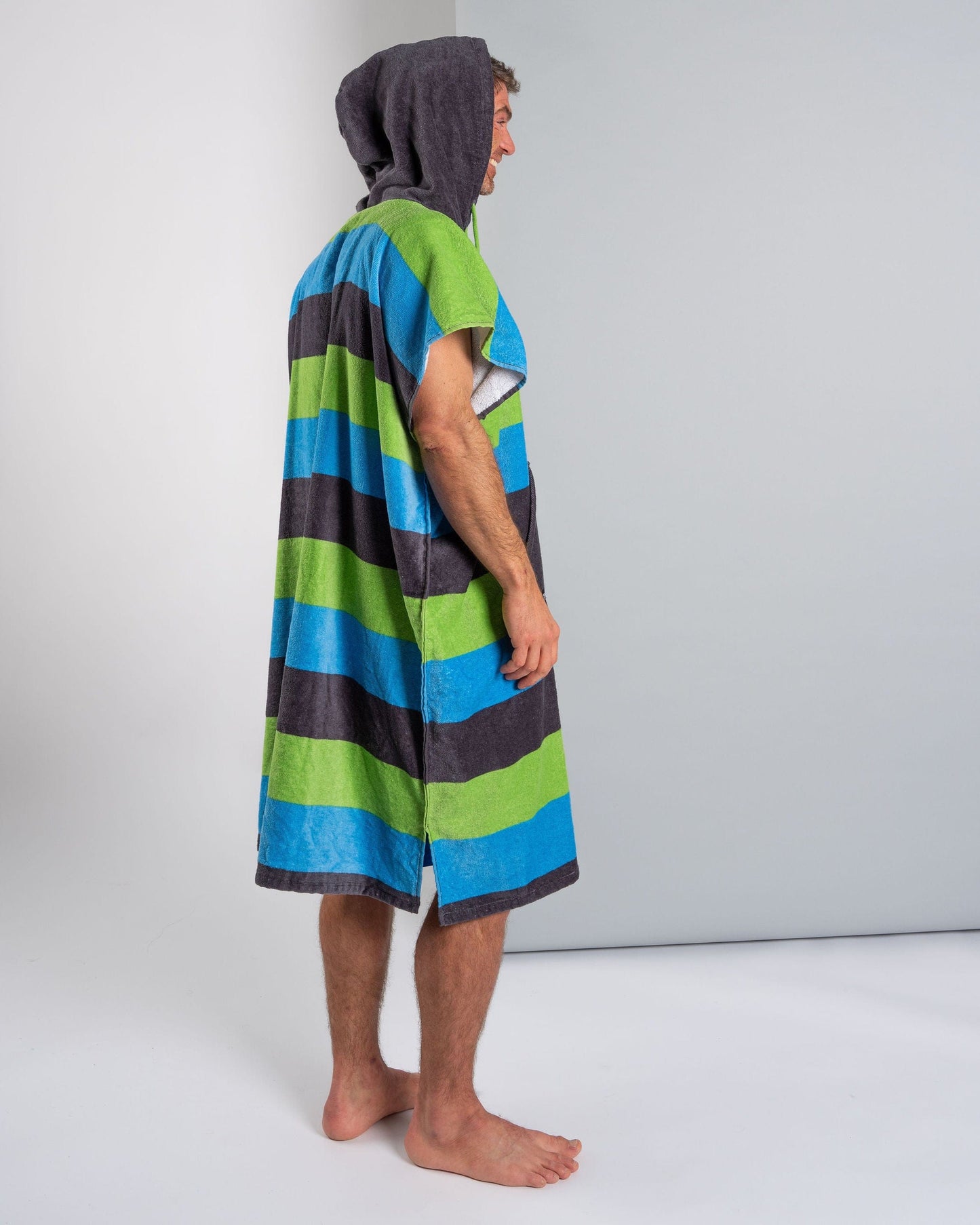 Striped - Changing Towel - Blue/Green