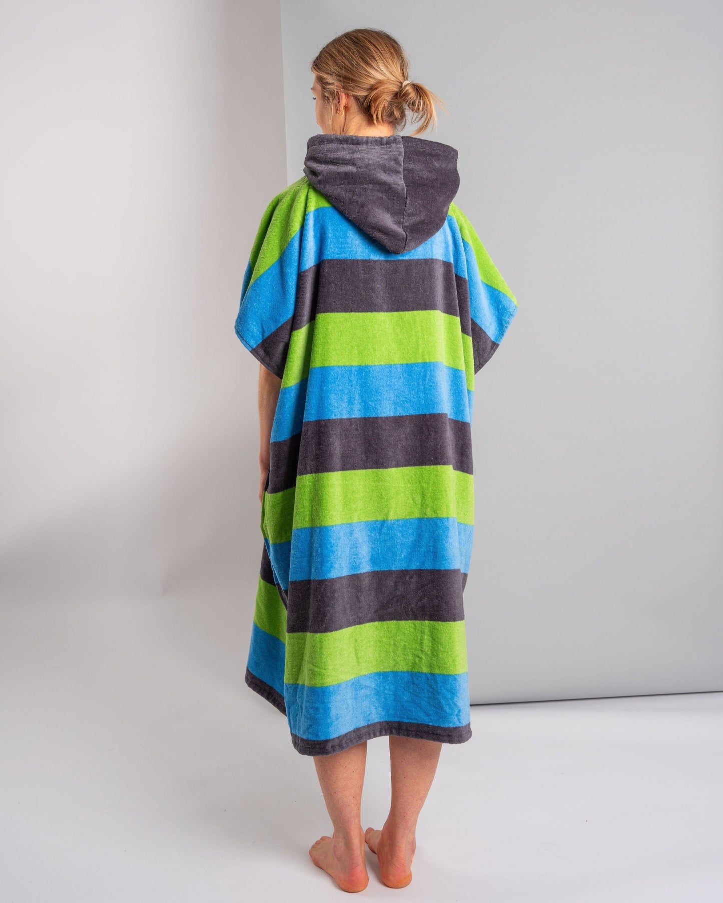 Striped - Changing Towel - Blue/Green