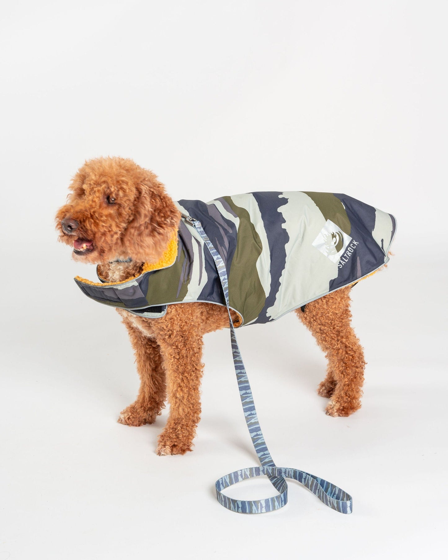 Waga - Water Resistant Padded Dog Jacket - Green Camo