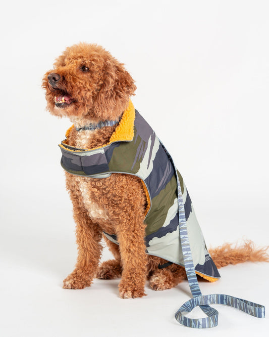 Waga - Water Resistant Padded Dog Jacket - Green Camo