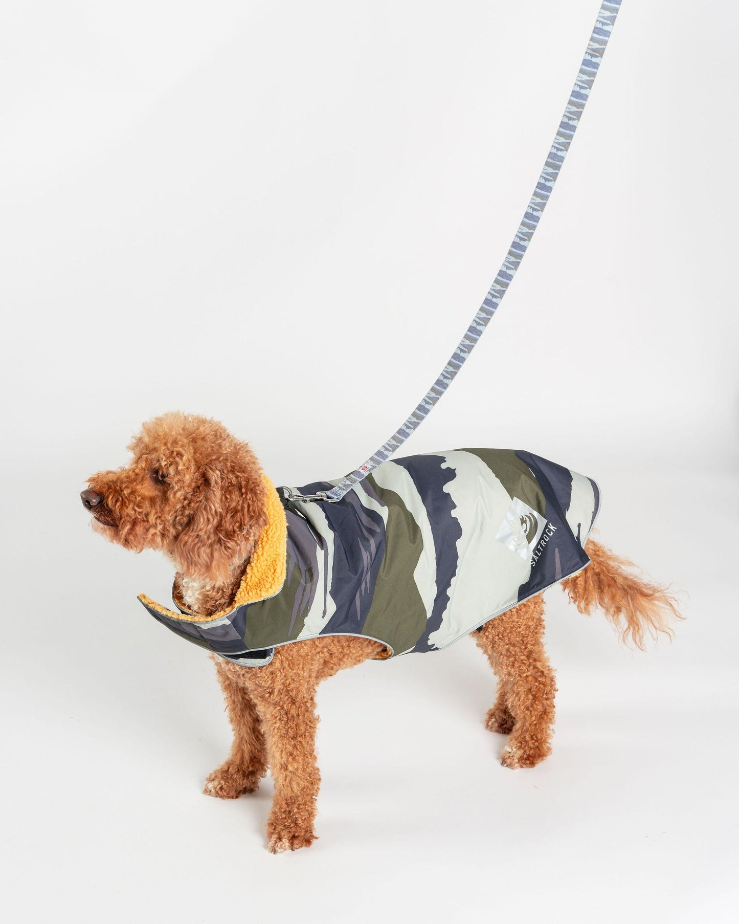 Waga - Water Resistant Padded Dog Jacket - Green Camo