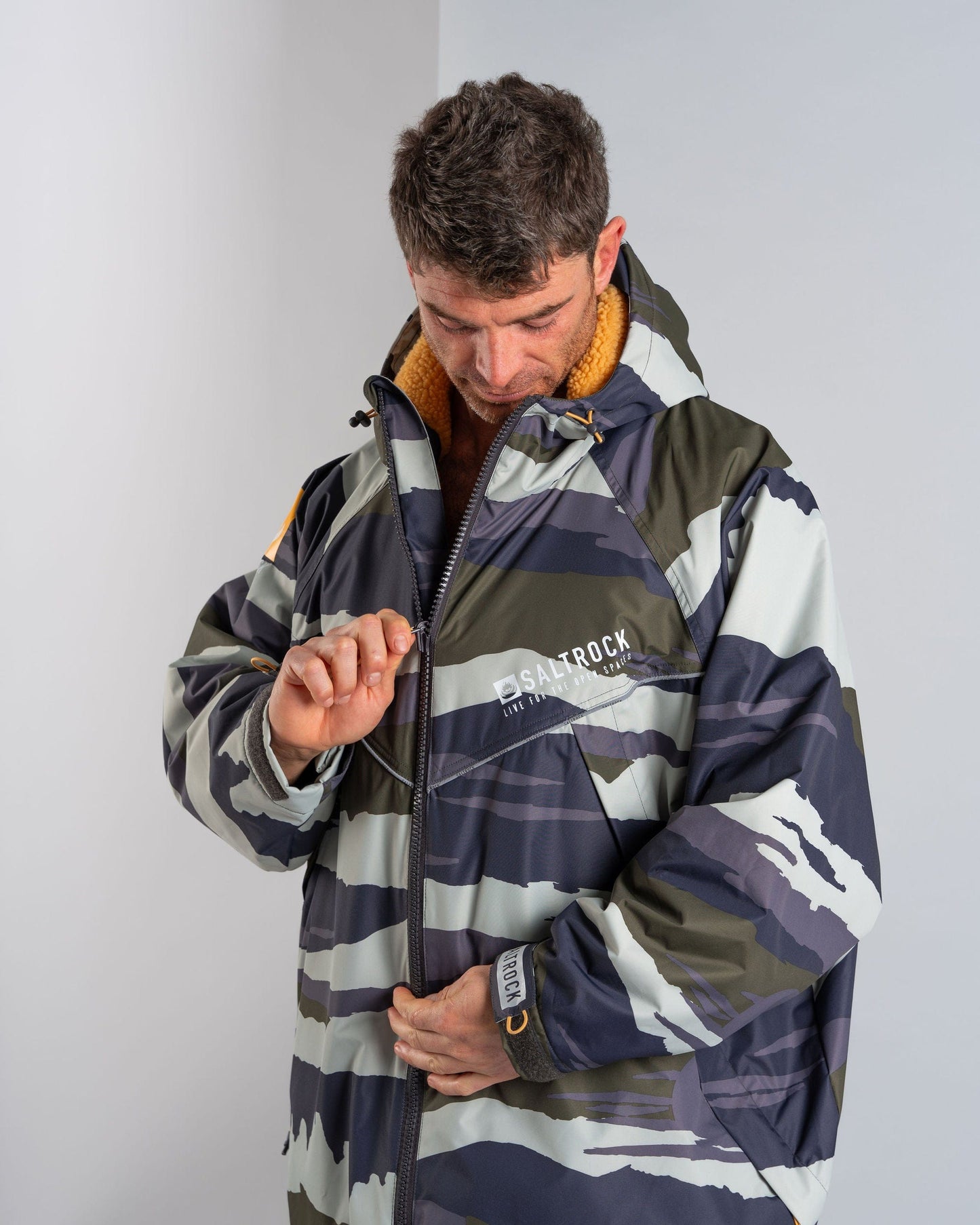 Recycled Changing Robe - Camo Stripe