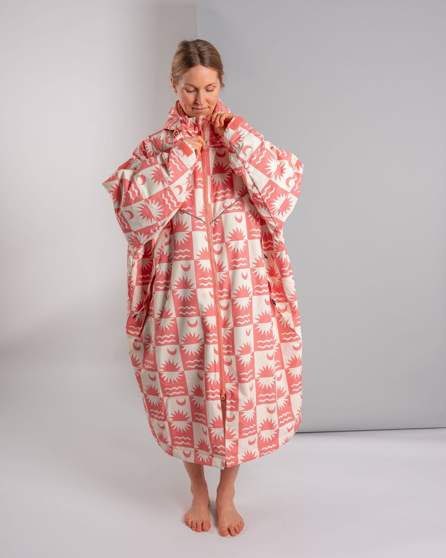 Recycled Changing Robe -  Equinox - Coral