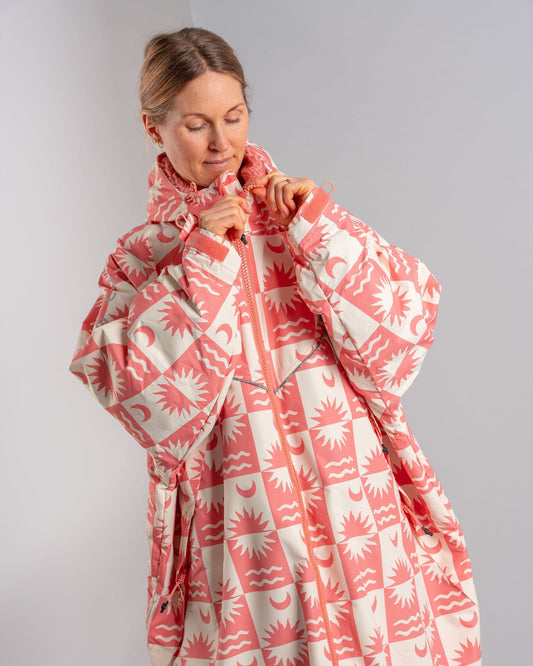 Recycled Changing Robe -  Equinox - Coral