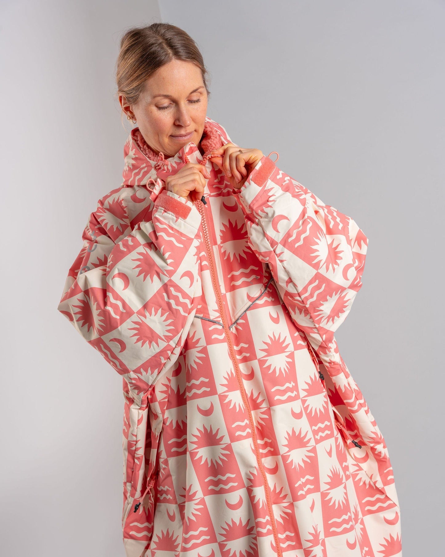 Recycled Changing Robe -  Equinox - Coral