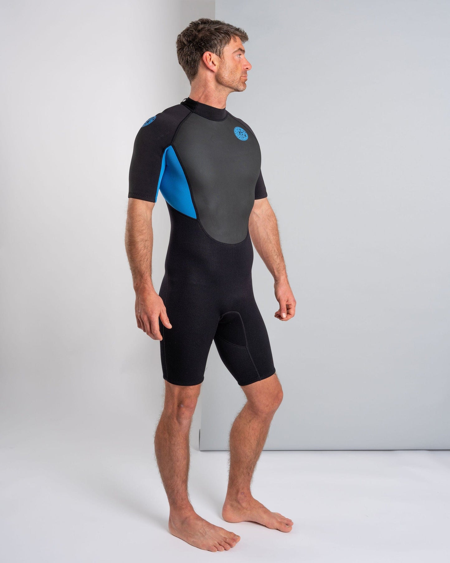 Core - Mens 3/2 Shortie Wetsuit - Black/Blue