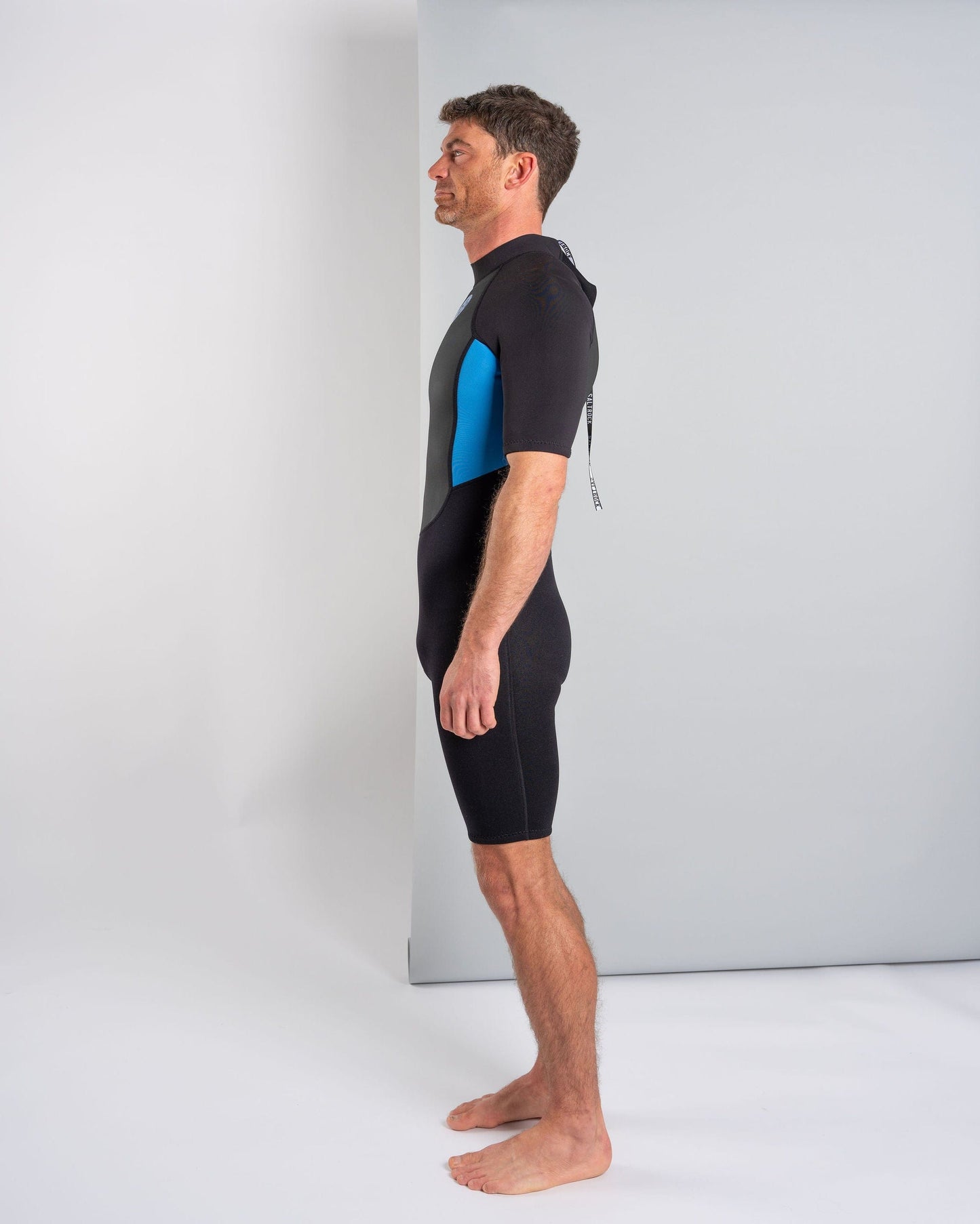 Core - Mens 3/2 Shortie Wetsuit - Black/Blue