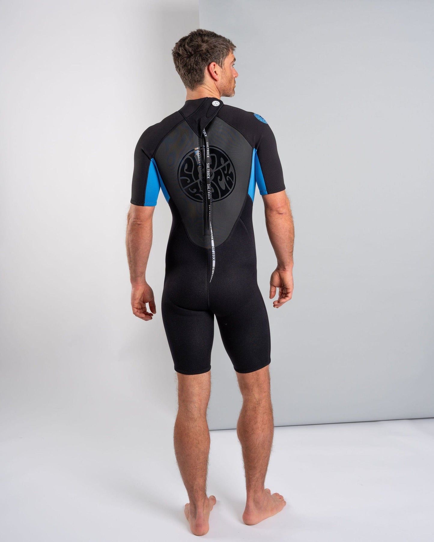 Core - Mens 3/2 Shortie Wetsuit - Black/Blue