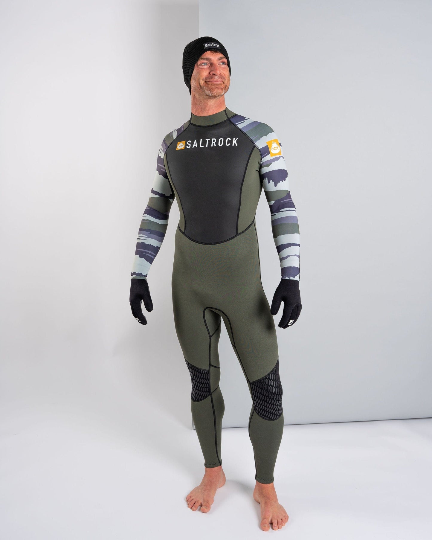 Camo Stripe - 3/2 Full Wetsuit - Green