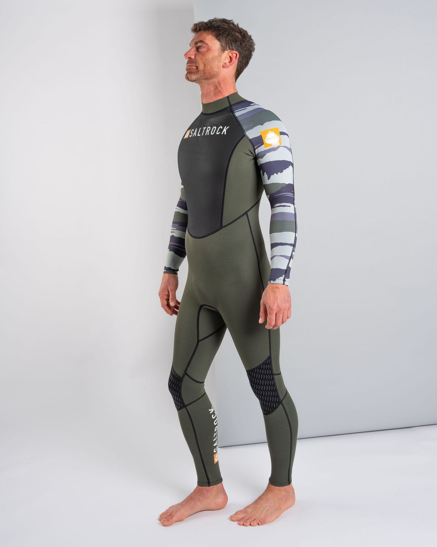 Camo Stripe - 3/2 Full Wetsuit - Green