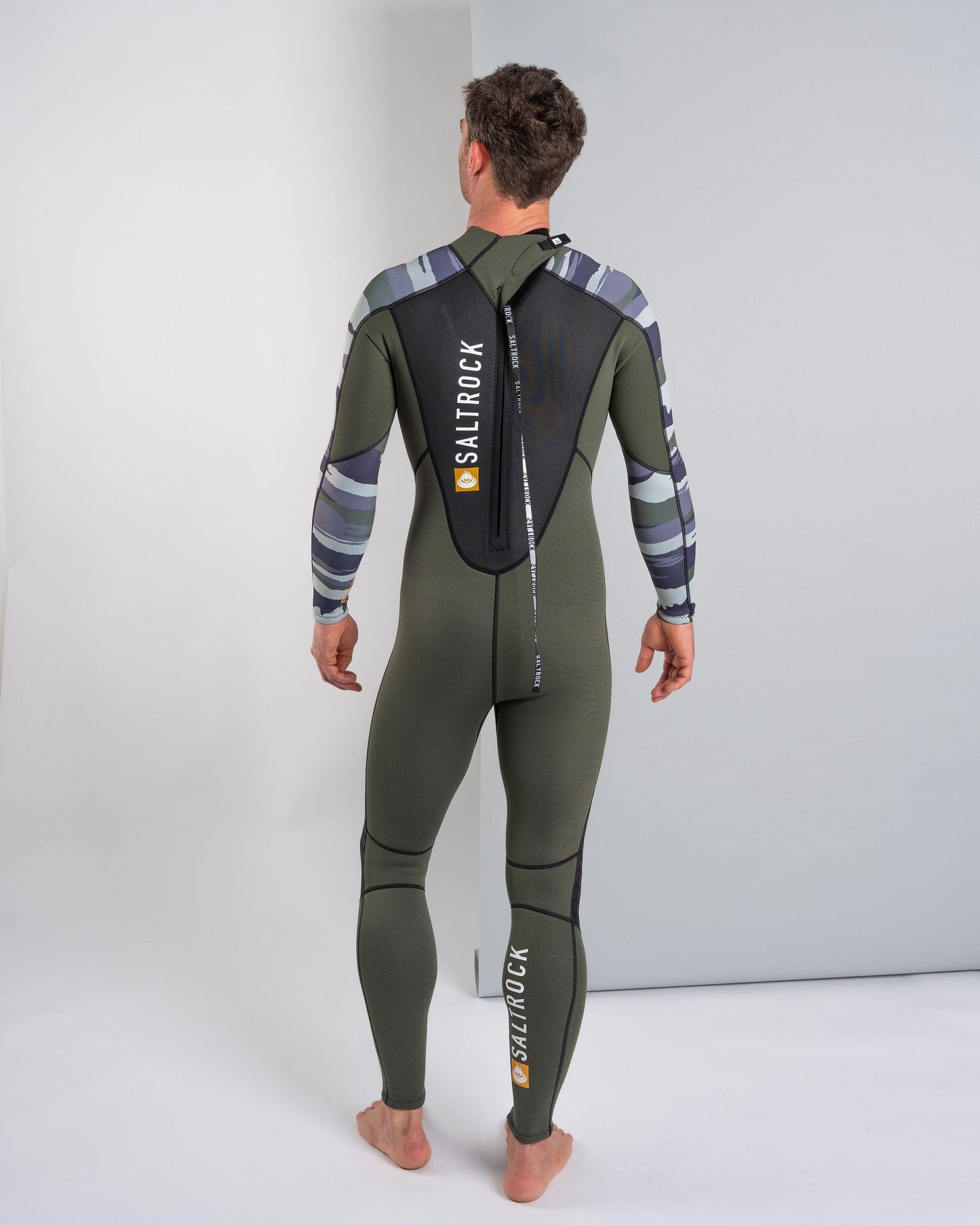 Camo Stripe - 3/2 Full Wetsuit - Green