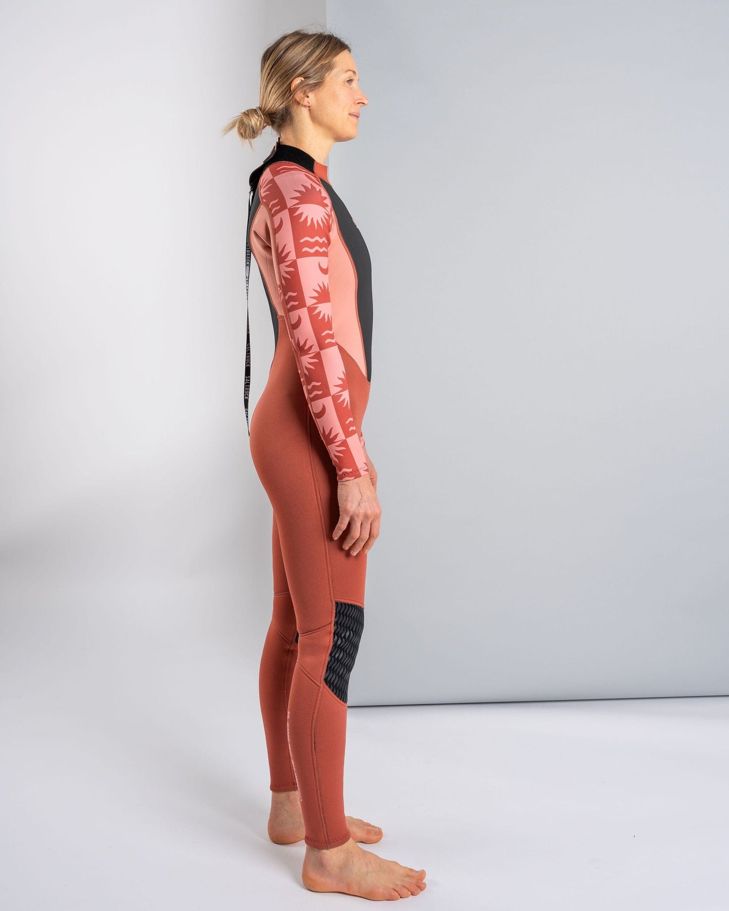 Equinox - Womens 3/2 Full Wetsuit - Orange/Black