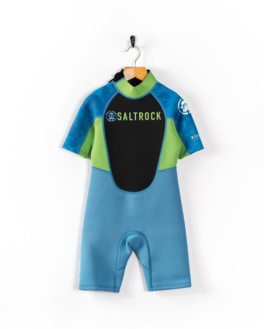 Fader - Kids 3/2 Shortie Wetsuit - Blue