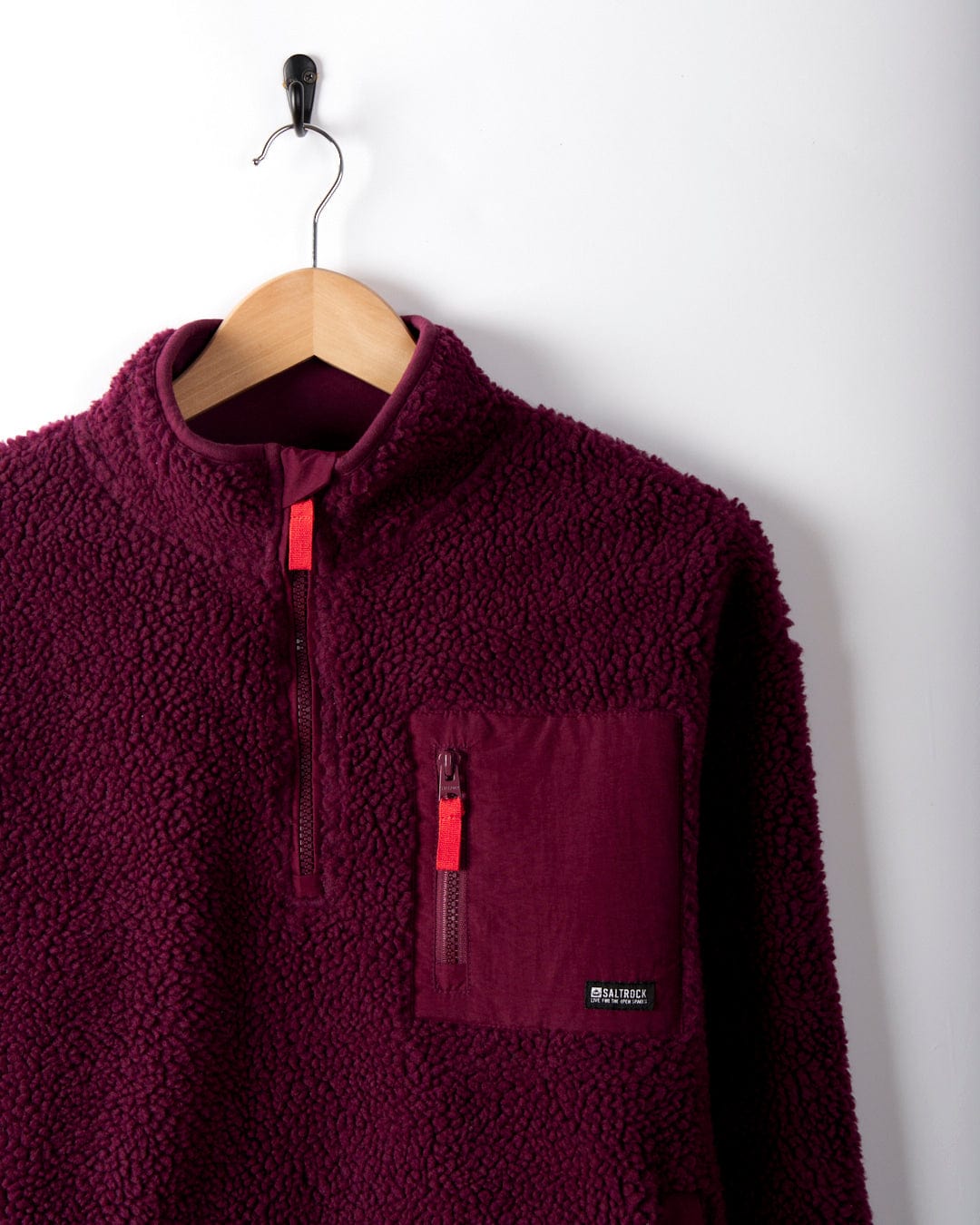 Zella Womens Recycled Fleece Burgundy