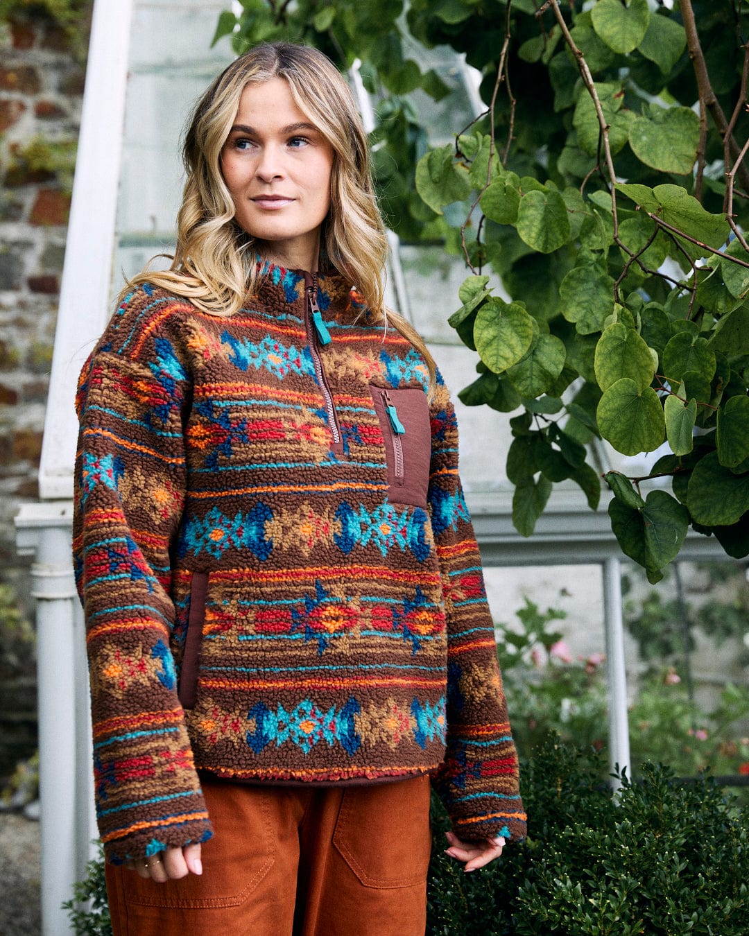 Aztec fleece pullover women's sale