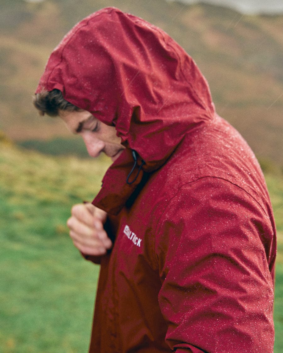 Whistler II - Mens Waterproof Hooded Jacket - Red