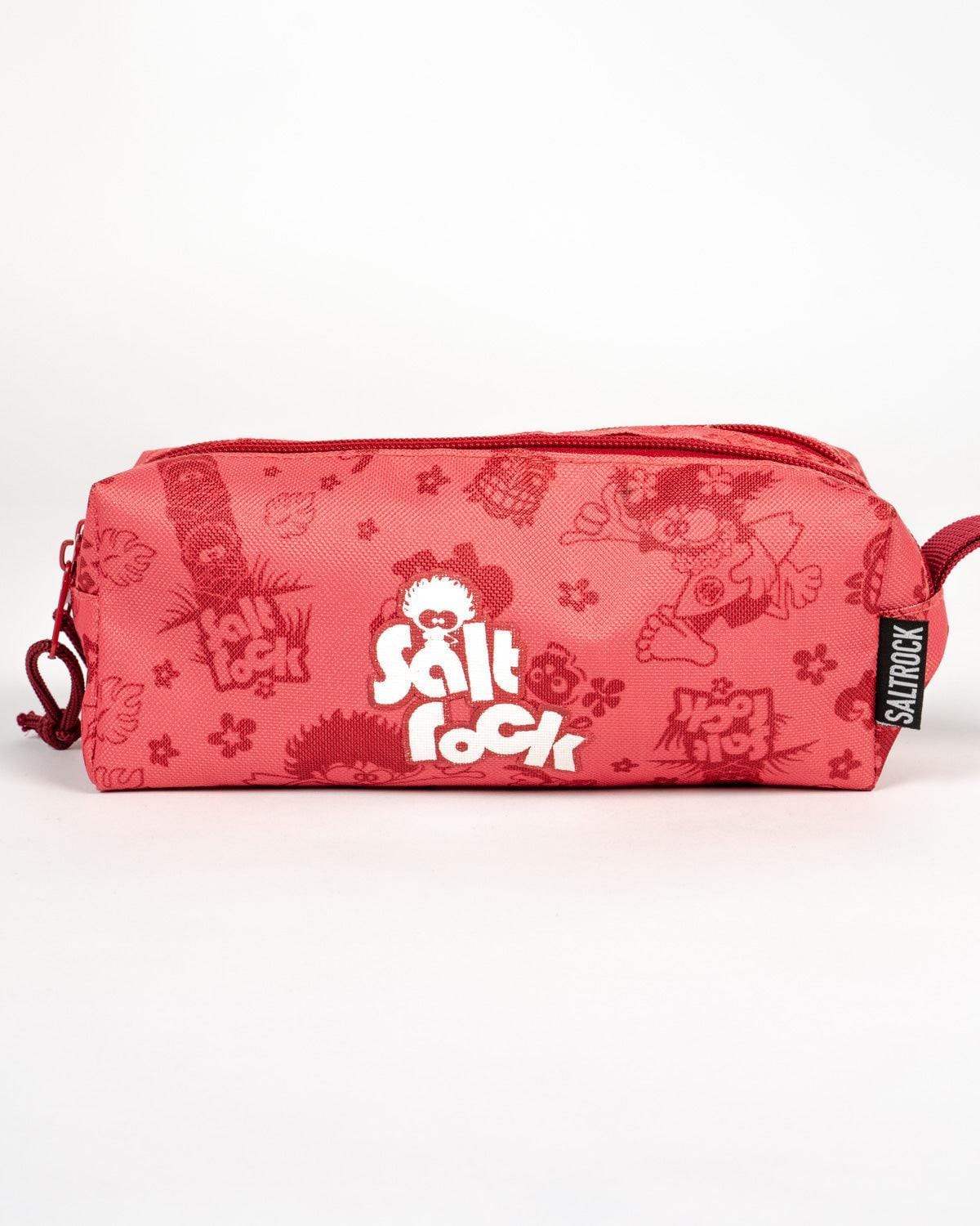 Tiki Tok - Double Pencil Case - Red - Saltrock